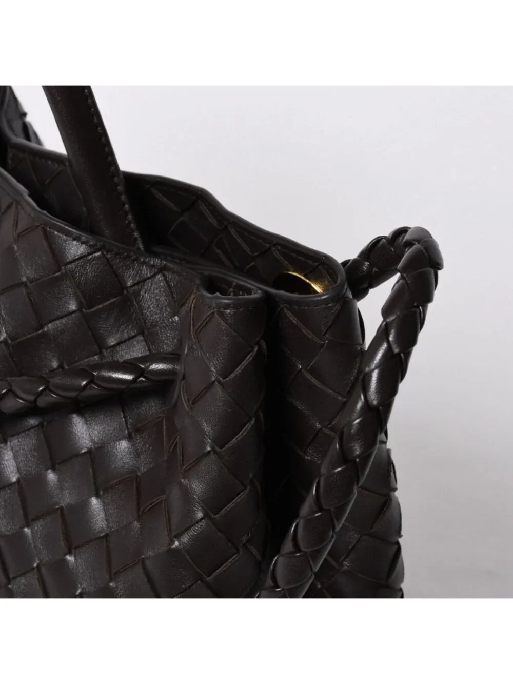 Bottega Veneta Andiamo Shoulder Bag Intrecciato